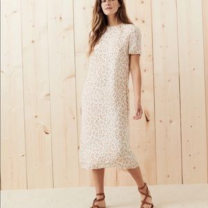 Jenni Kayne Silk Leopard MIDI Dress